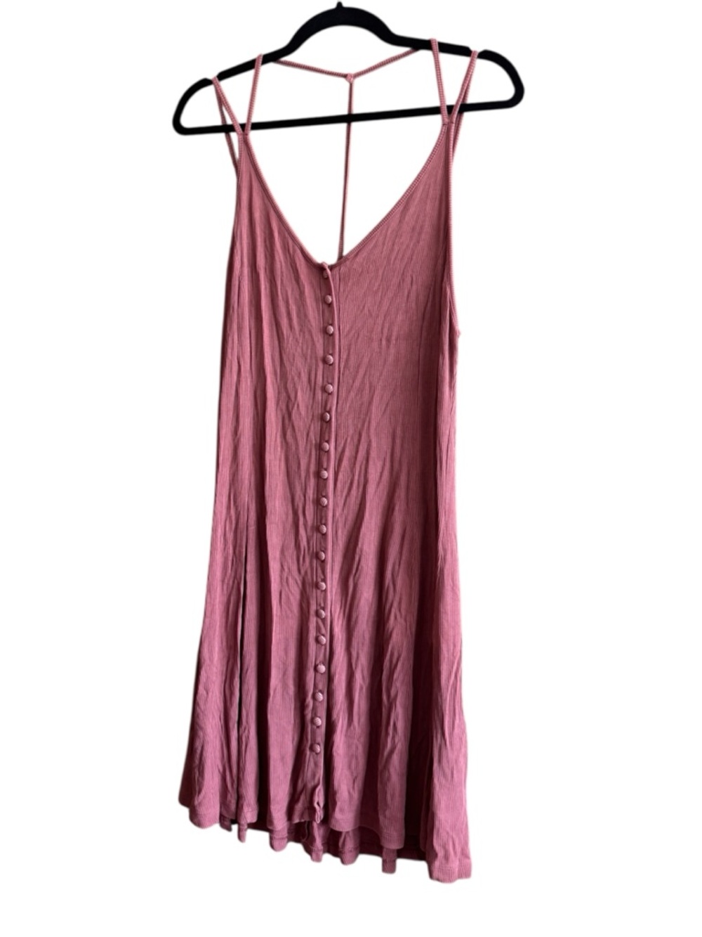 🖤5/$20 American Eagle Outfitters Dusty Rose Button-Front Midi Dress